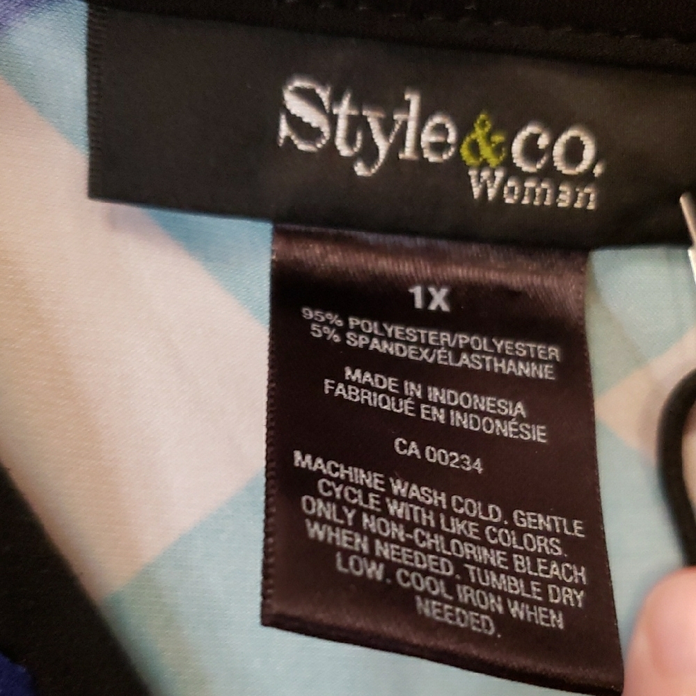 Style & Co. Multicolor Geometric Mini Dress - Picture 2 of 6